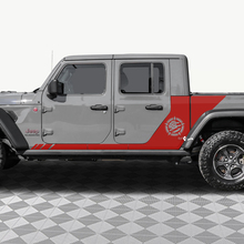 STAR MILITALE US Bandiera US Porte posteriori laterale Adesivo per decalcomania in vinile Fit Jeep Gladiator 2
 2