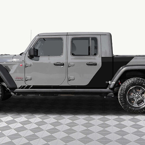 Kit Adesivi in Vinile con Strisce Laterali Decorate per Jeep Gladiator