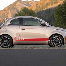 Strisce grafiche laterali a strisce a strisce di bilanciere per Fiat 500 5
 3