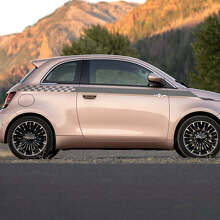 Stripe grafiche laterali a scacchi pannelli a scacchi per la Fiat 500
 2