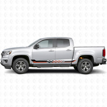 Strisce Viniliche a Scacchiera per Porta da Corsa e Pannello Laterale per Chevrolet Colorado 2ª Gen 2015-2022_2
