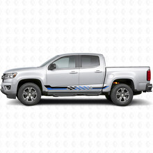 Strisce Viniliche a Scacchiera per Porta da Corsa e Pannello Laterale per Chevrolet Colorado 2ª Gen 2015-2022_3