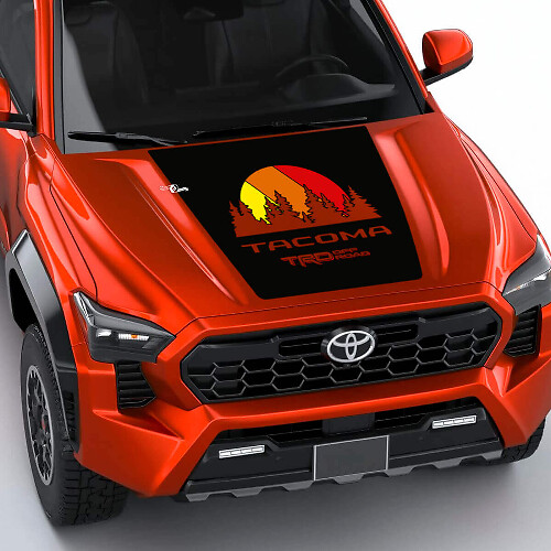 TOYOTA Tacoma Stripe vintage Mappa topografica Adesivi per portellone cofano laterale
