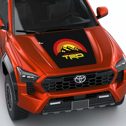 TRD MONTAGNE VINTAGE Heritage Suns Stripes Decal Adesivo per la Toyota Tacoma 4a Gen
