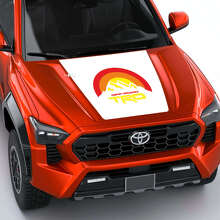 Adesivo Decalcomania Cofano Strisce Vintage Retrò TRD Mountains 3 per Toyota Tacoma 4ª Gen 2