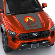 Adesivo Decalcomania Cofano Strisce Vintage Retro TRD Mountains 4 per Toyota Tacoma 4ª Gen 2