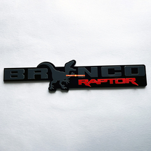 BRONCO Raptor Fender Badges Emblema del portellone emblema 3D
 3