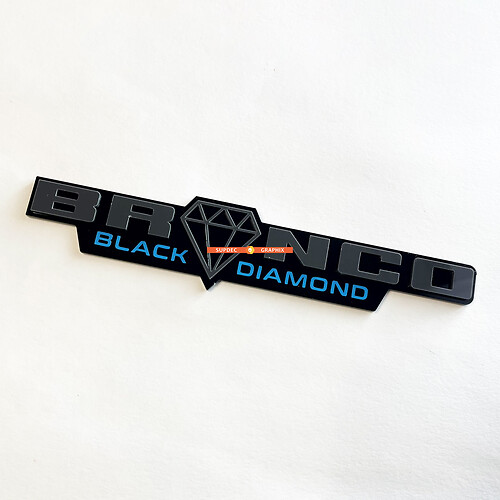 BRONCO Raptor Fender Badges Emblema del portellone emblema 3D
