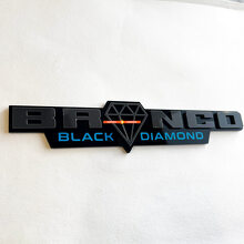 Emblema Badge Paraspruzzi 3D Black Diamond Horse per Muscle Car_2