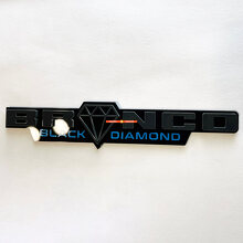Emblema Badge Paraspruzzi 3D Black Diamond Horse per Muscle Car_5