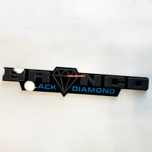 Emblema Badge Paraspruzzi 3D Black Diamond Horse per Muscle Car_6