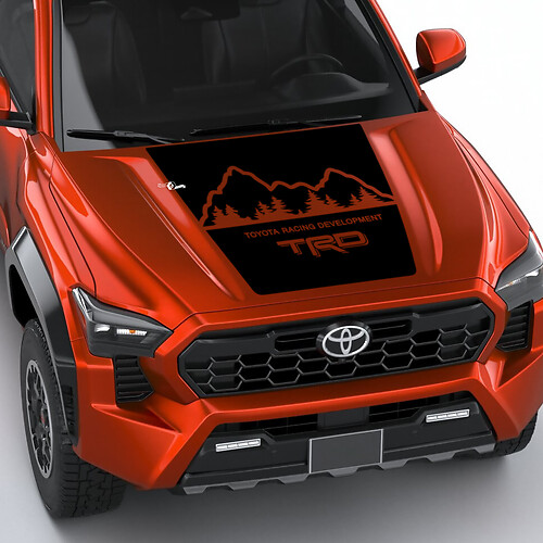 TRD Mountains avvolge l'adesivo per decalcomania per cappuccio per Toyota Tacoma 4a generazione
