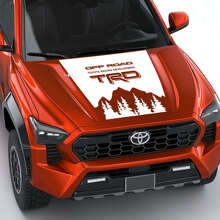 Adesivo Strisce Logo Montagne Foresta TRD Cofano 2 per Toyota Tacoma 4ª Gen 3