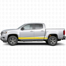 Strisce Viniliche Angolari Lightning per Porta e Minigonna per Chevrolet Colorado 2ª Gen 2015-2022_3