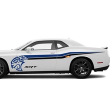 Due colori SRT Hellcat Stripes Decals Adesivi per Dodge Challenger o Caricatore
 2