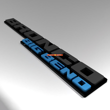 Bronco Big Bend Fender Badges Emblema del portellone del taglio 3D BADGE 2
 2