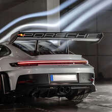 Adesivo in Vinile Alettone Posteriore Stile Weissach per Porsche GT3 RS_2