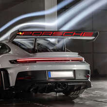 Adesivo in Vinile Alettone Posteriore Stile Weissach per Porsche GT3 RS_3