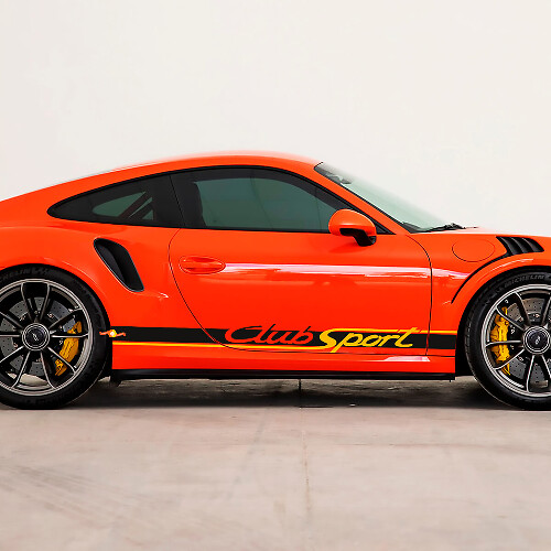 Club Sport Strites Stripes Decal Adesivo per Porsche 911

