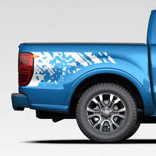 Adesivi per decalcomanie grafiche di decalcomania splash angosciata per Ford Ranger
 2