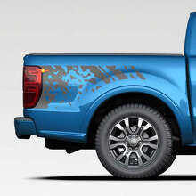 Adesivi per decalcomanie grafiche di decalcomania splash angosciata per Ford Ranger
 3