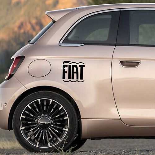 Adesivo Decalcomania Grafica Laterale per Fiat 500
