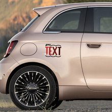 Adesivo con Testo Personalizzato Grafica Laterale per Fiat 500 2