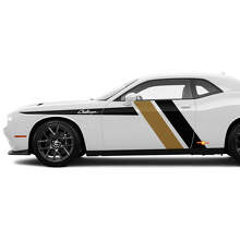 Due colori Strisce laterali Adesivi decorativi per Dodge Challenger
 2