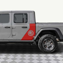 Adesivo in Vinile con Bandiera USA Military Star per Porte Posteriori Jeep Gladiator 2