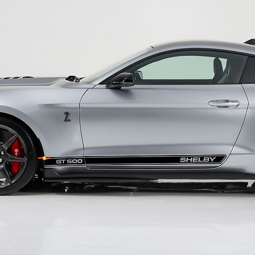 Decalcomanie per pannelli laterali GT500 Shelby per Ford Mustang
 1