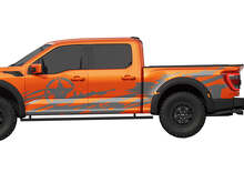 Adesivi grafici laterali universali per camion con stella militare
 3