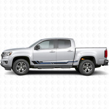 Strisce Viniliche Parallel Accent per Porta e Soglia per Chevrolet Colorado 2ª Gen 2015-2022_3