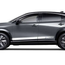 Kit decalcomanie con strisce accentate logo Sides Racing per Nissan ARIYA 2