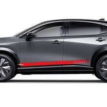 Kit decalcomanie con strisce accentate logo Sides Racing per Nissan ARIYA 3