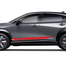 Kit decal grafico con strisce accentuate logo racing affilate per Nissan ARIYA 3