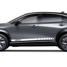 Kit Adesivi Strisce Accento Logo Sides Racing 3 per Nissan ARIYA 2