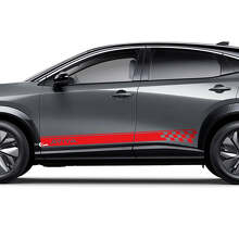 Kit adesivi grafici a strisce a scacchi laterali per Nissan ARIYA
 3