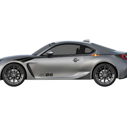 Kit di Adesivi Laterali a Strisce Curve da Corsa per Toyota GT86