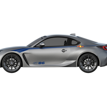 Coppia di strisce decorative da corsa in vinile adesivo per Toyota TRD GT86
 2
