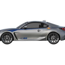 Kit di Adesivi Laterali a Strisce Curve da Corsa per Toyota GT86_2