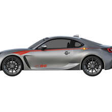 Kit di Adesivi Laterali a Strisce Curve da Corsa per Toyota GT86_3