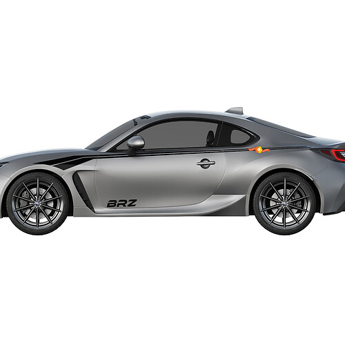 Coppia di adesivi in vinile per strisce da corsa per Subaru BRZ

