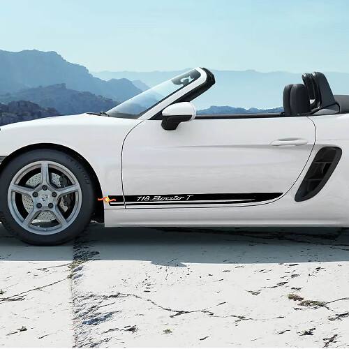 Kit strisce laterali Porsche 718 Cayman Boxster T adesivo decalcomania
