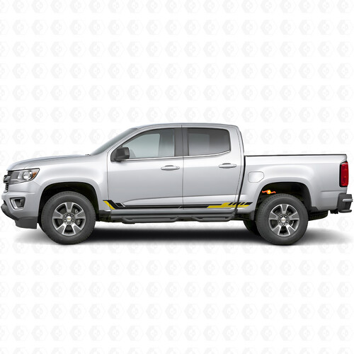 Strisce Viniliche Racing Line per Porta e Minigonna per Chevrolet Colorado 2ª Gen 2015-2022