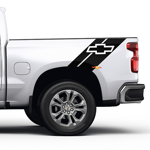 Strisce laterali per letto adesivi decalcomanie fuoristrada 4x4 per Chevrolet Bed
