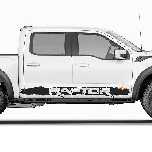 Fascia laterale adesiva per grafica strisce del pannello laterale per Ford F150 Raptor
