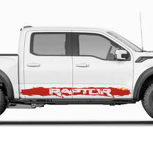 Adesivo in Vinile con Grafica Personalizzata a Strisce per il Pannello Laterale Rocker per Ford F150 Raptor 2