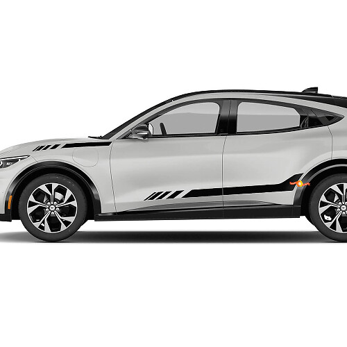 Strisce decorative laterali per portiere adesivi in vinile per Ford Mustang MACH-E
