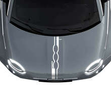 500 Adesivo Grafico per Strisce Cofano per Fiat 500
 2