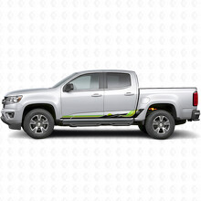 Strisce in vinile Retro Mountain Wave per porte e pannelli sottoporta per Chevrolet Colorado 2ª generazione 2015-2022_3